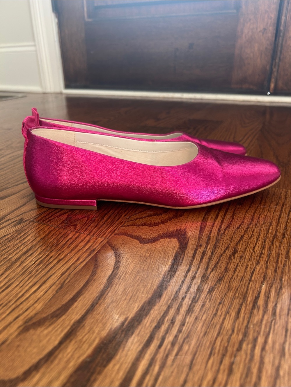 Franco Sarto Metallic Fuchsia Ballet Flats - Picture 6 of 7